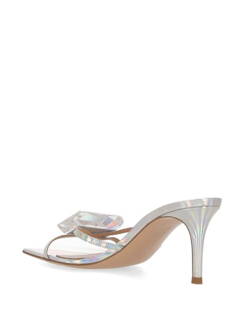 Gemstone-detail iridescent mules Gianvito Rossi | G1678070RICMETHOLOGRAM